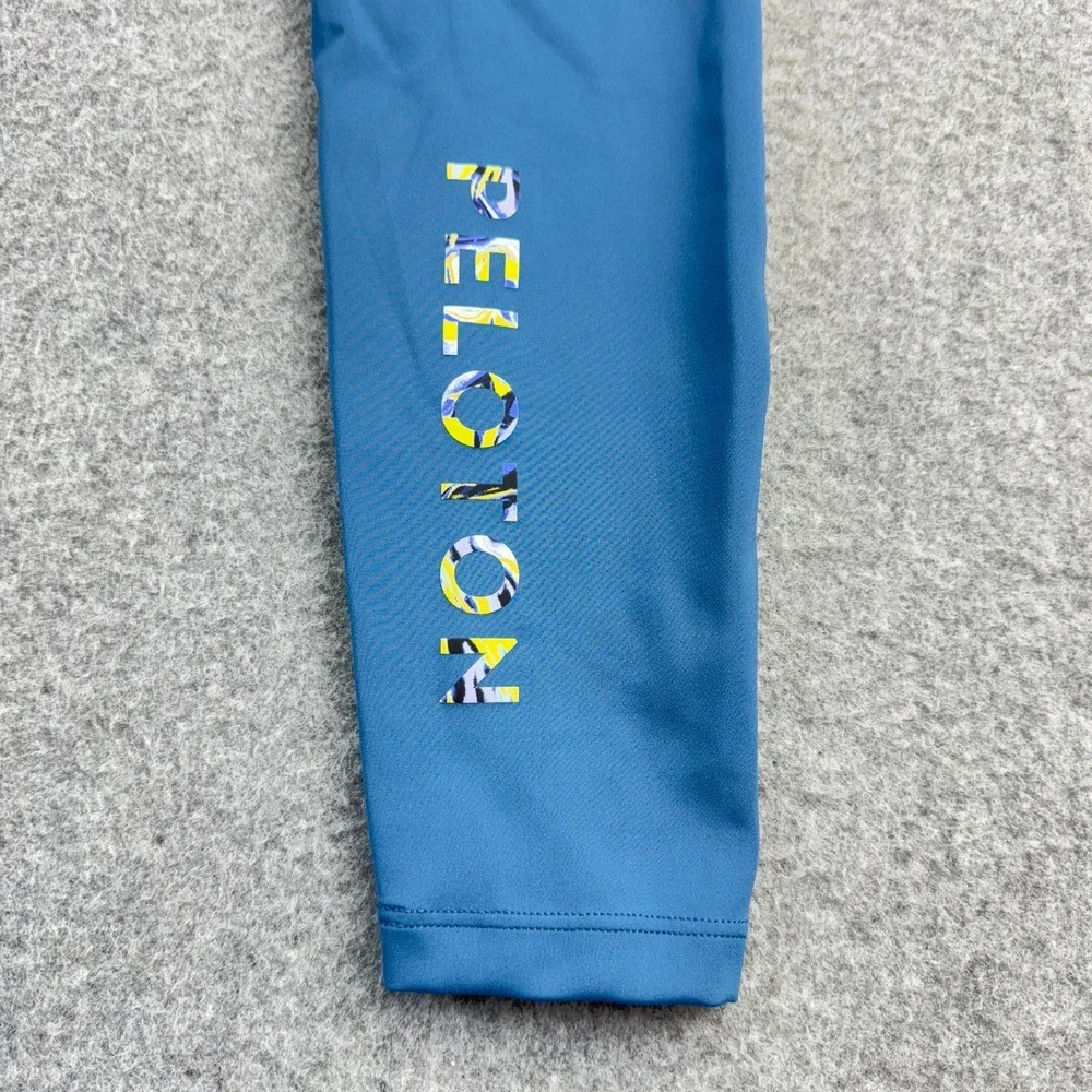 Peloton Reflective Graphic Leggings Blue Medium Women's Activewear‎ Workout Yoga